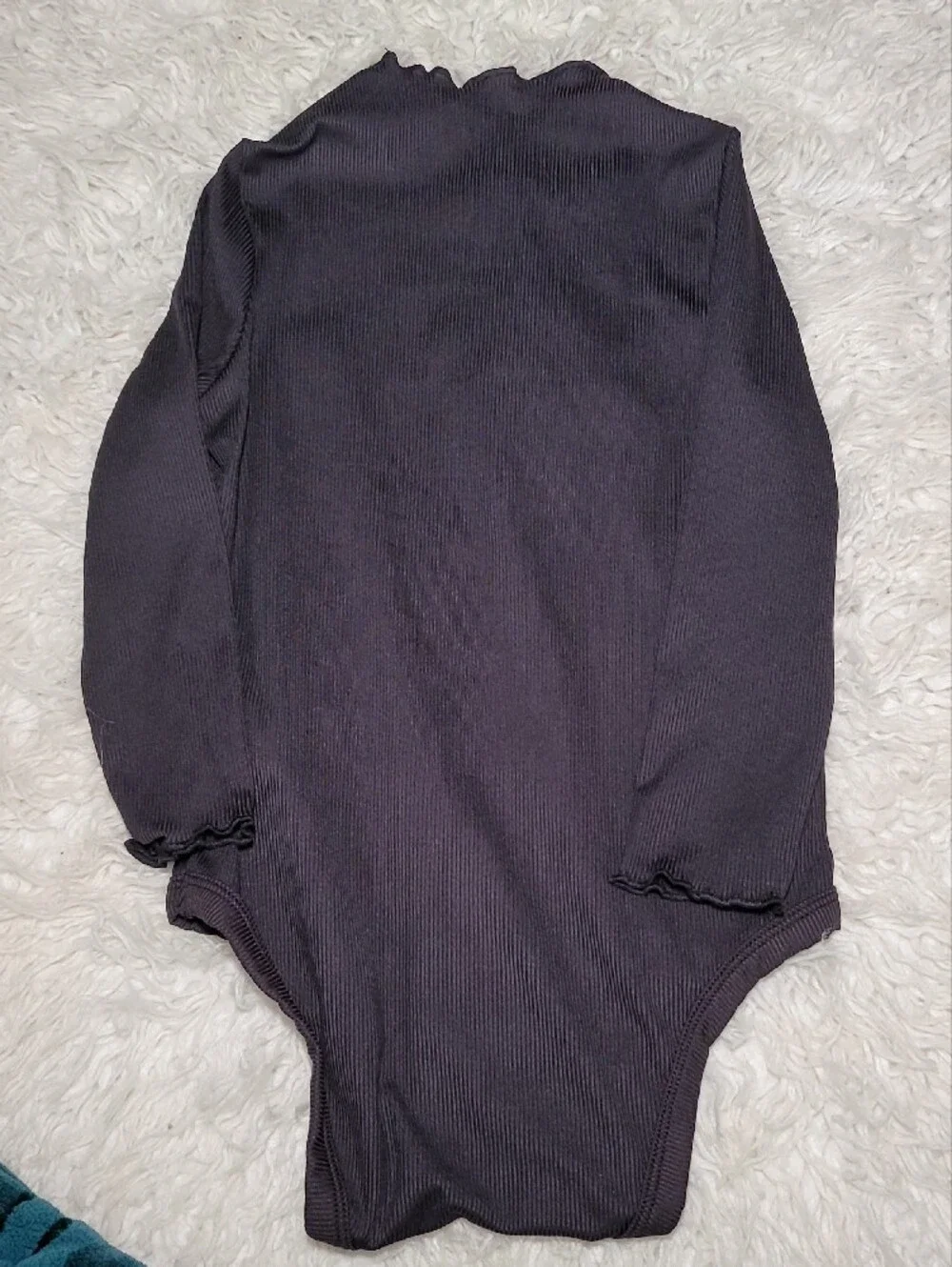SHEIN Ribbed Long-Sleeve Baby Bodysuit Set in Pink, White & Black